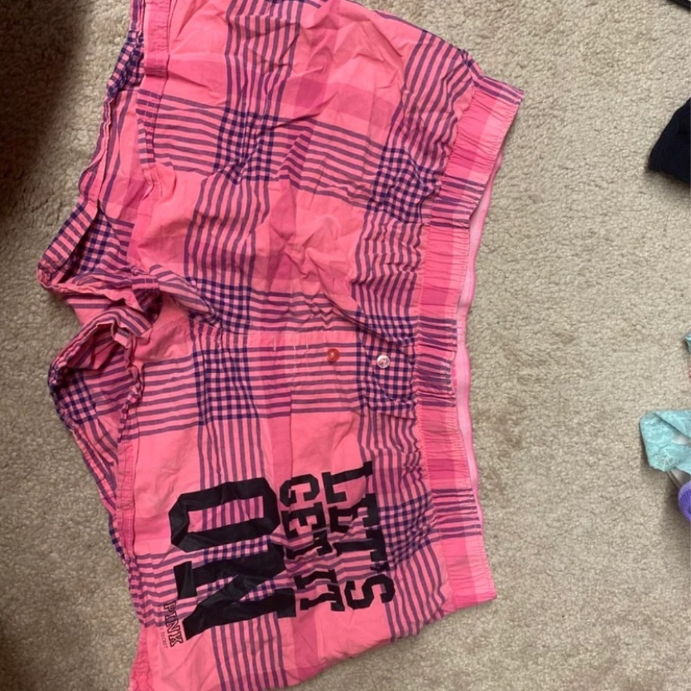 Pink sleep shorts